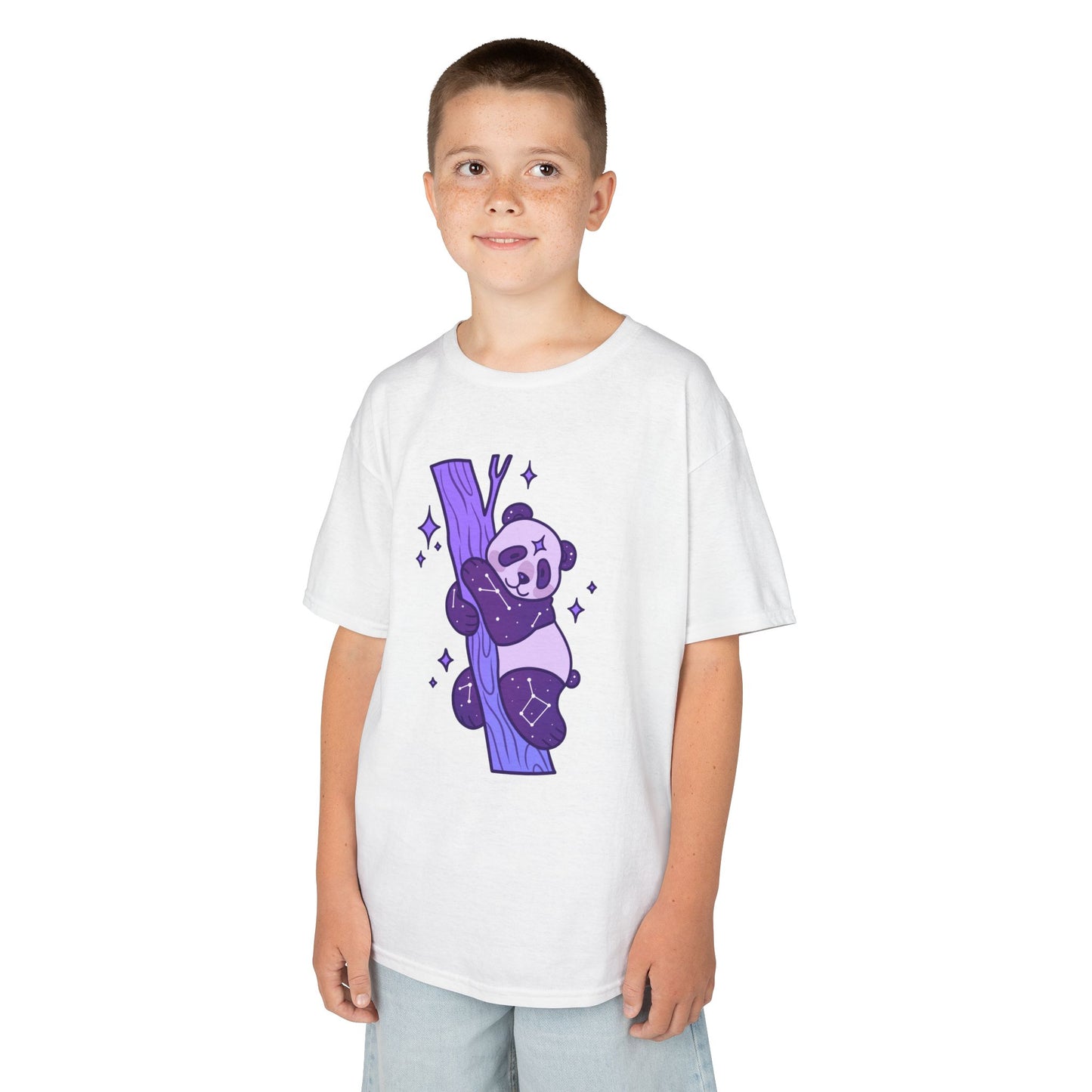 GalactiPanda Starry Sky Climber Kids T-Shirt
