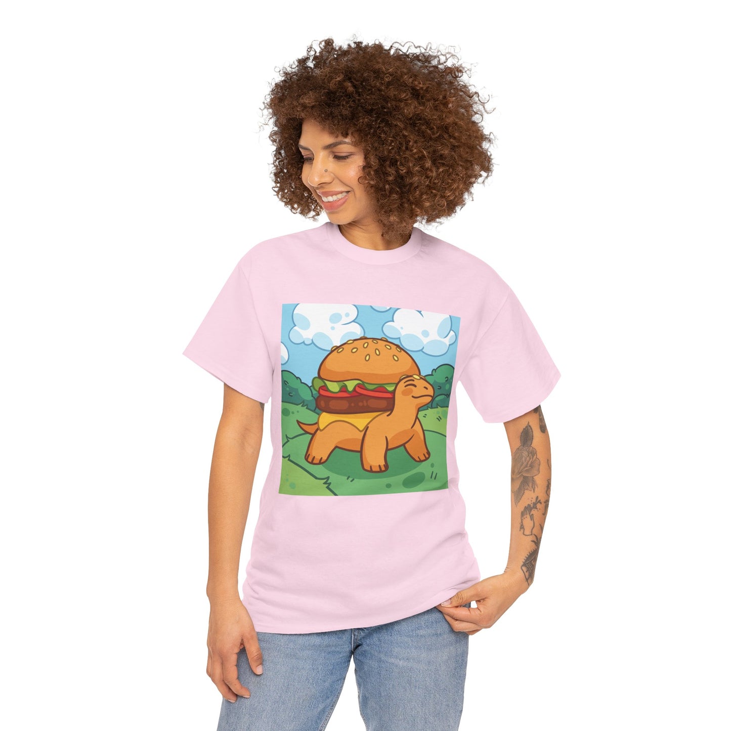 Burger-Turtle Adult Unisex T-Shirt