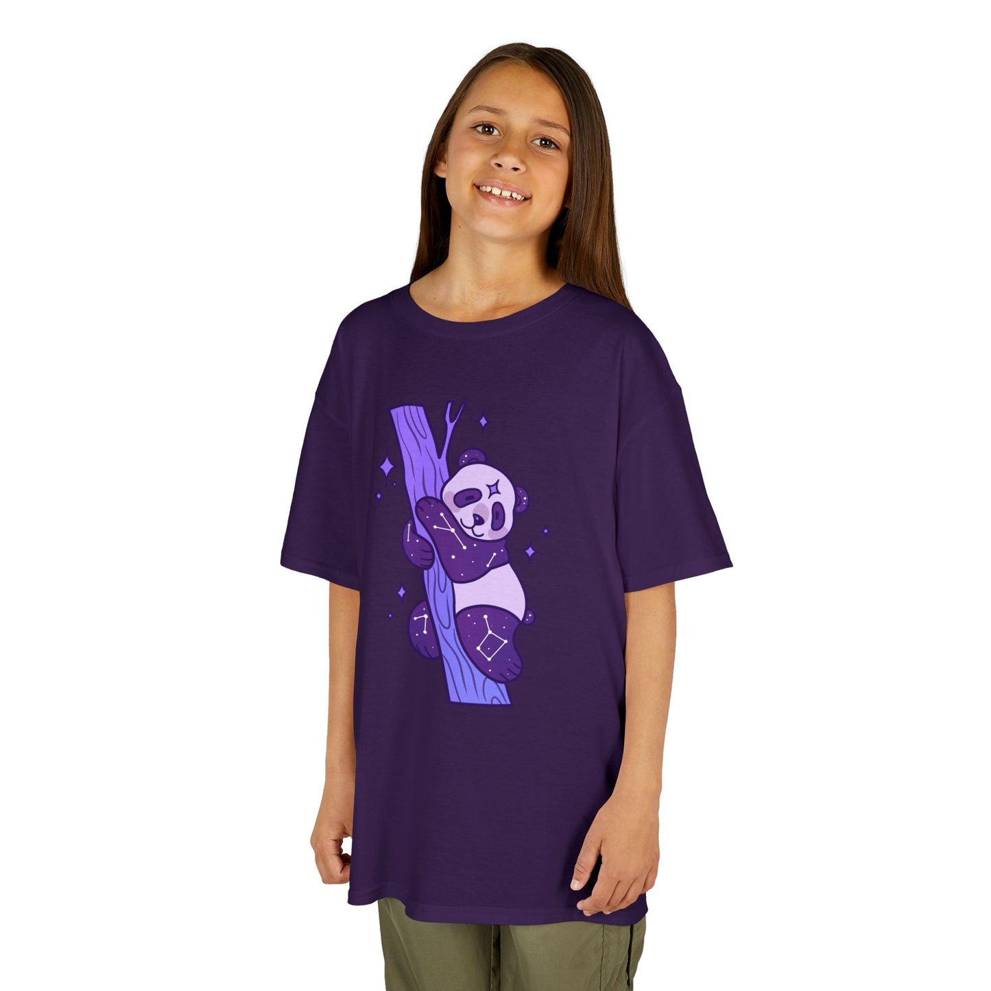 GalactiPanda Starry Sky Climber Kids T-Shirt