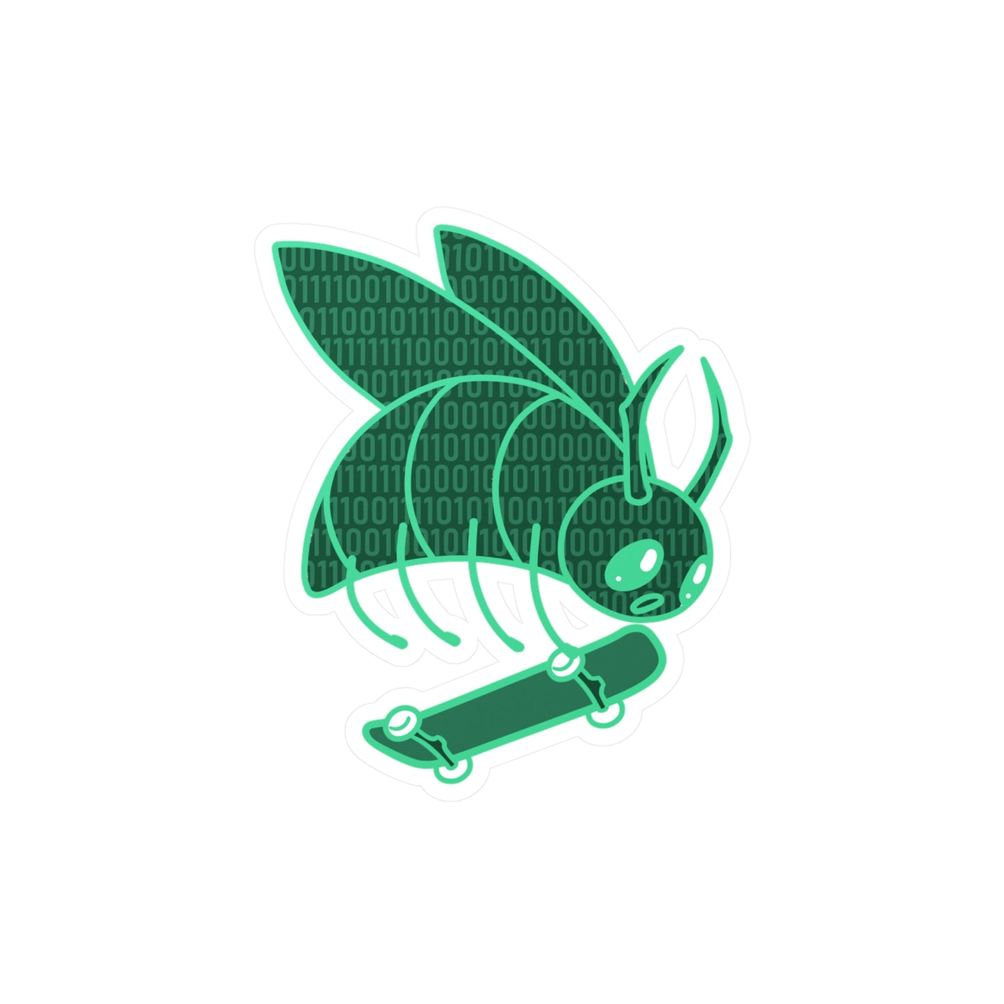 CodeBug Sk8ing Kiss-Cut Vinyl Sticker
