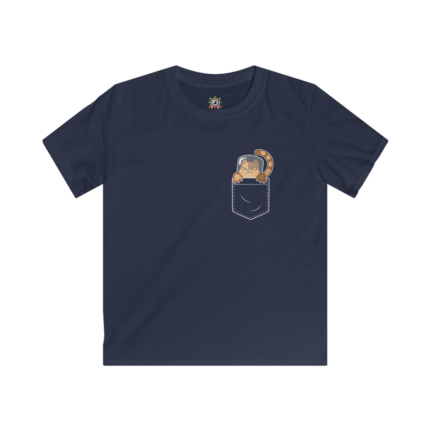 Catstrophe in Pocket Kids T-Shirt