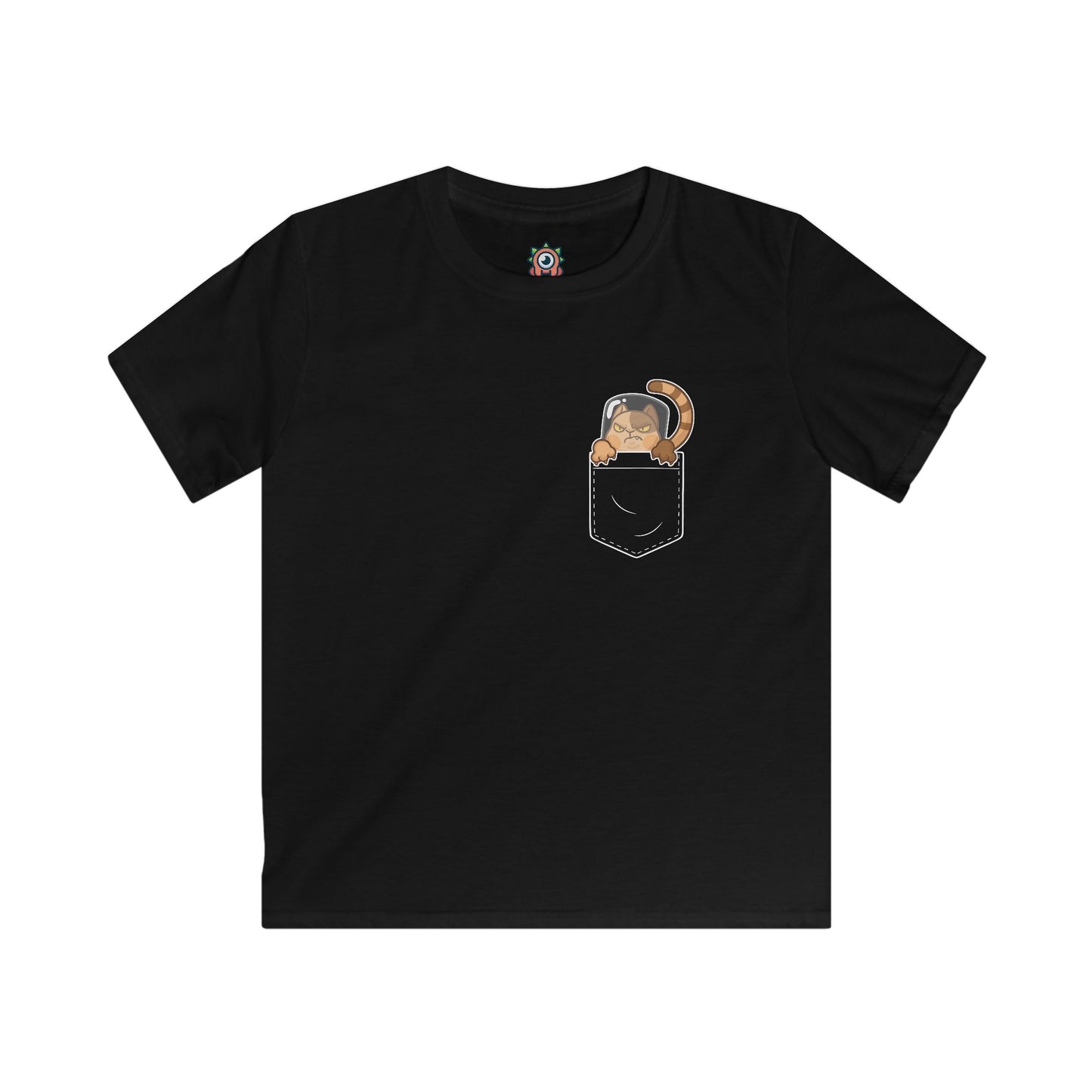 Catstrophe in Pocket Kids T-Shirt