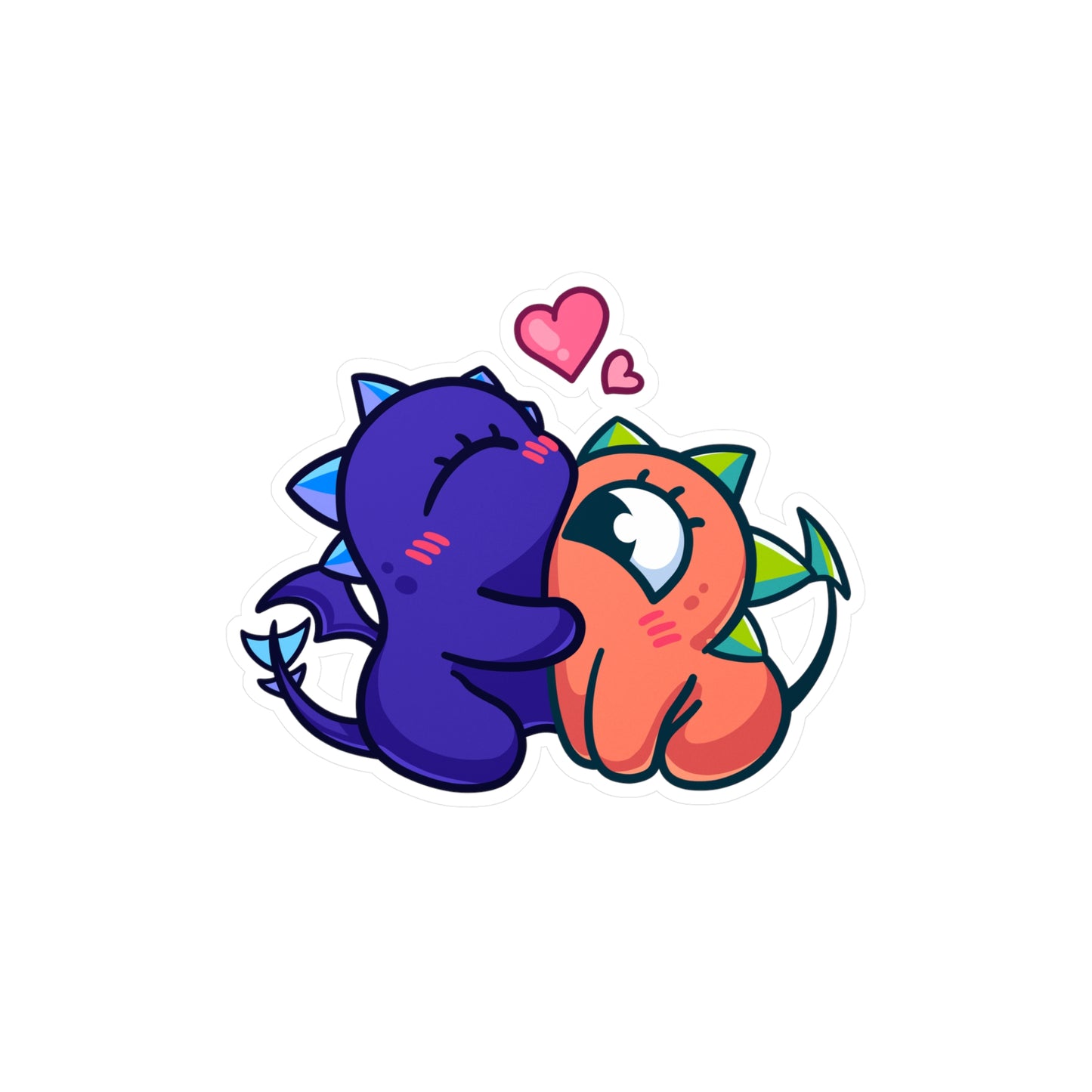 BroMon & BroMin BroHug Kiss-Cut Vinyl Sticker