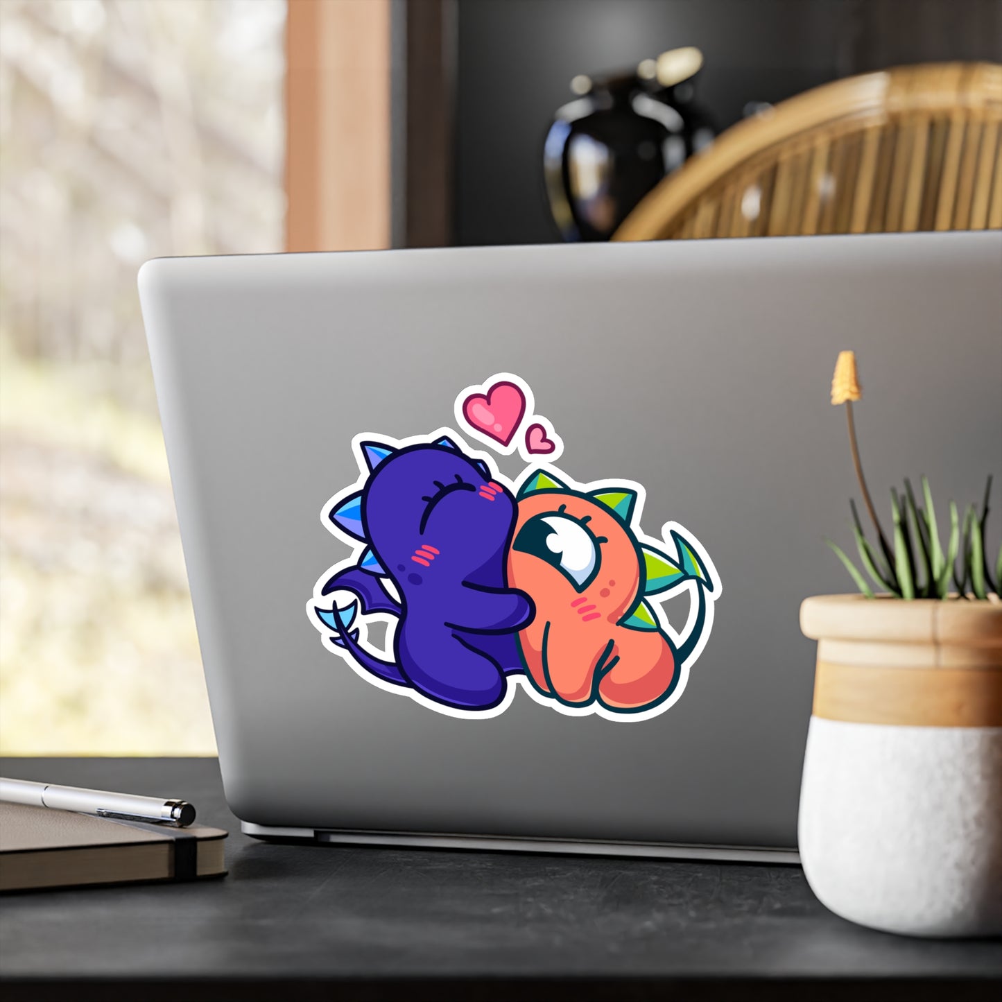BroMon & BroMin BroHug Kiss-Cut Vinyl Sticker