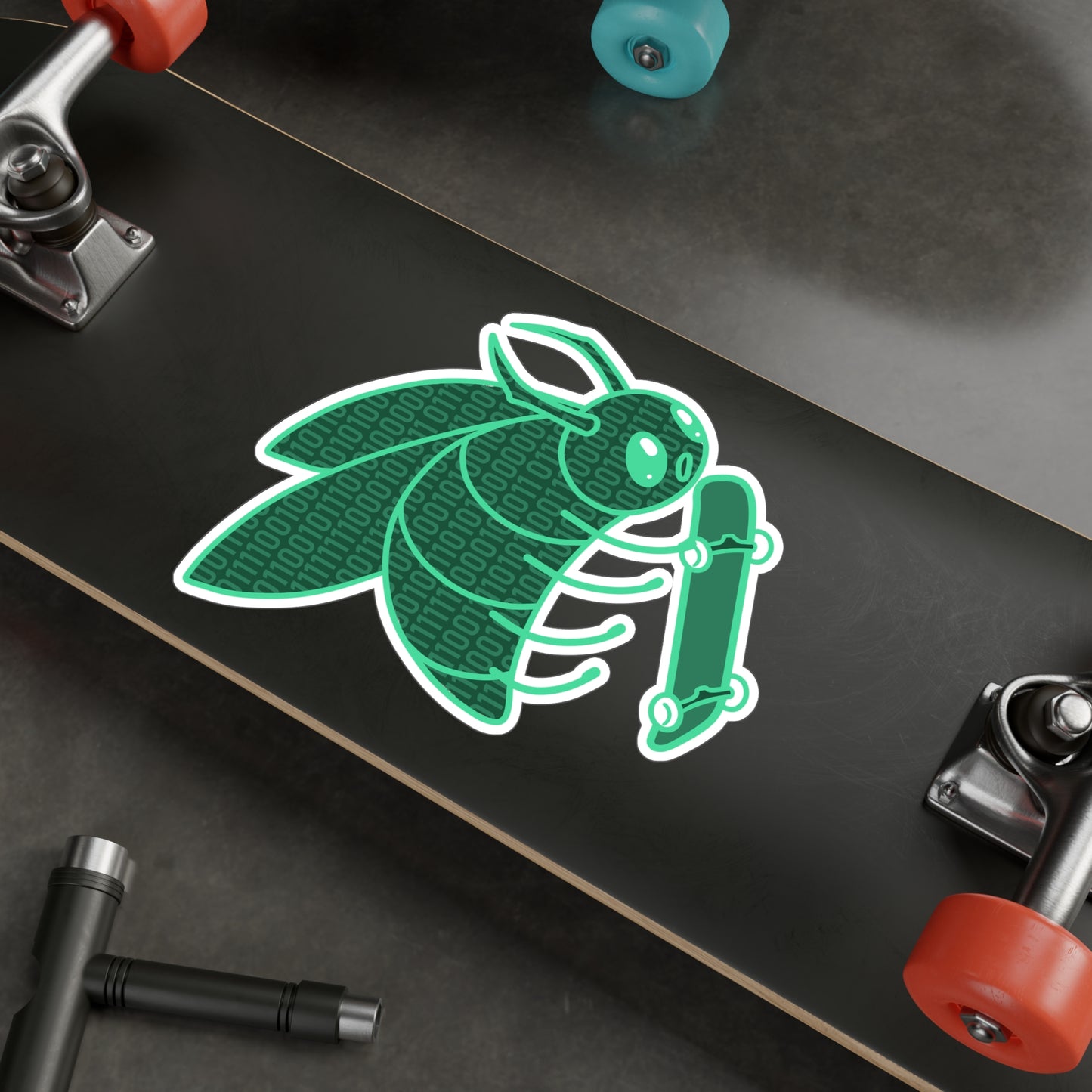 CodeBug Sk8ing Kiss-Cut Vinyl Sticker