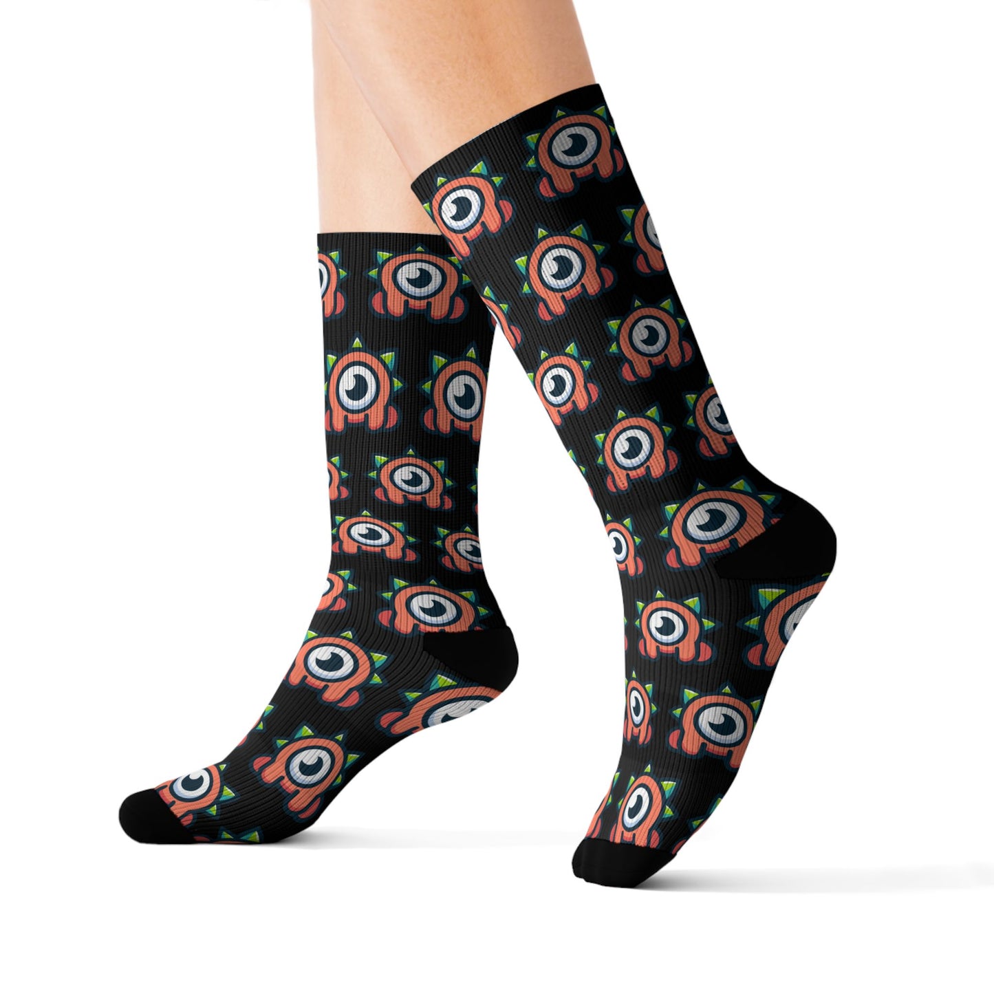 Bro-Mon Icon Pattern Socks