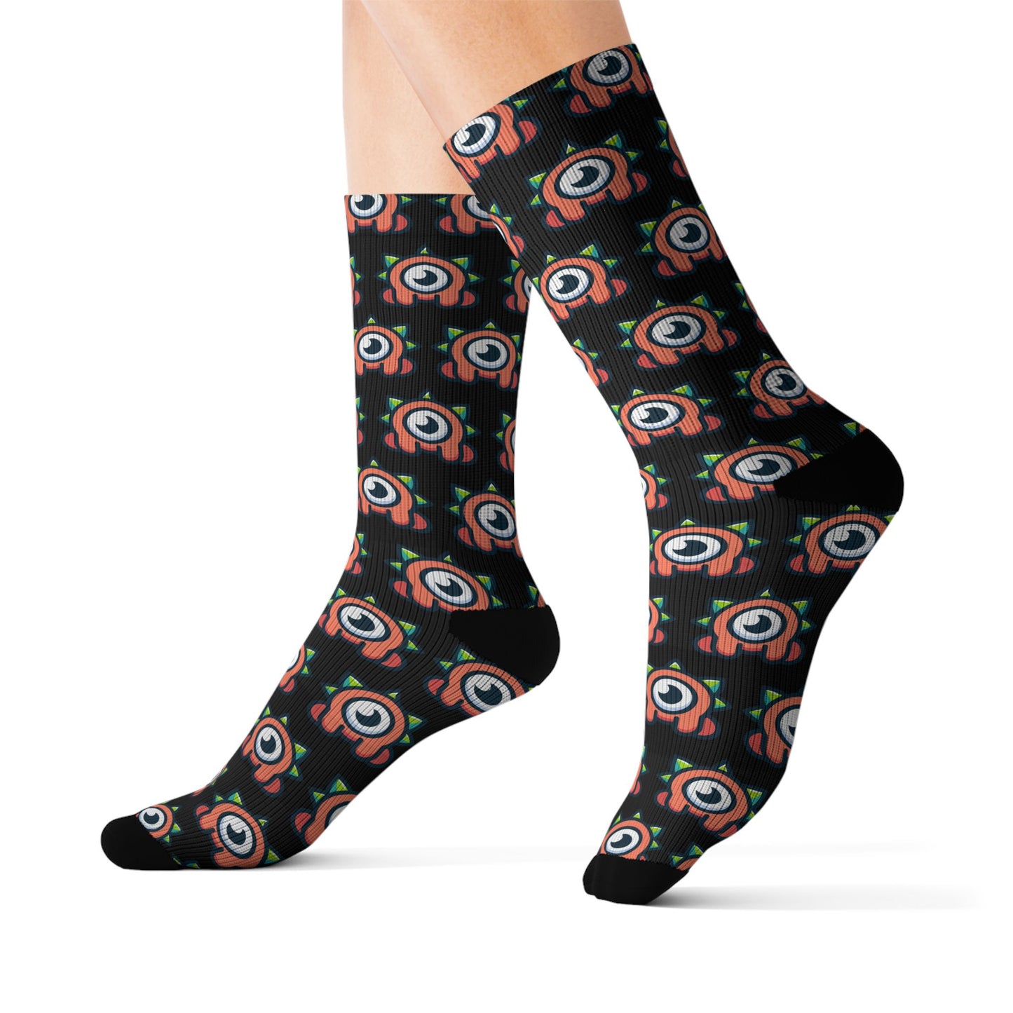Bro-Mon Icon Pattern Socks