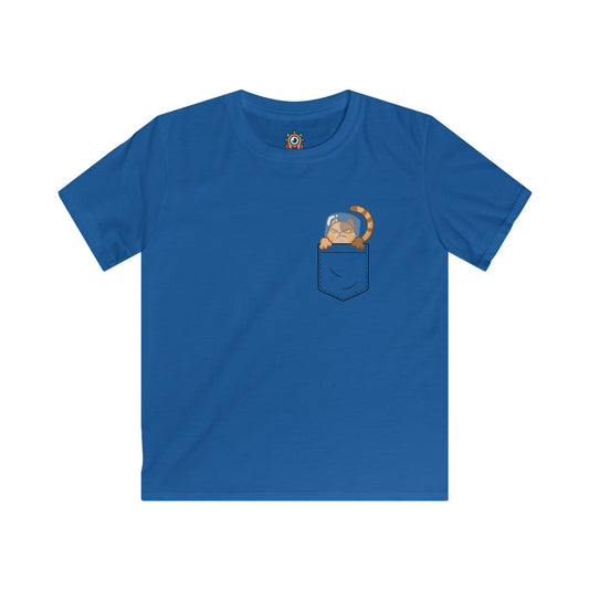 Catstrophe in Pocket Kids T-Shirt
