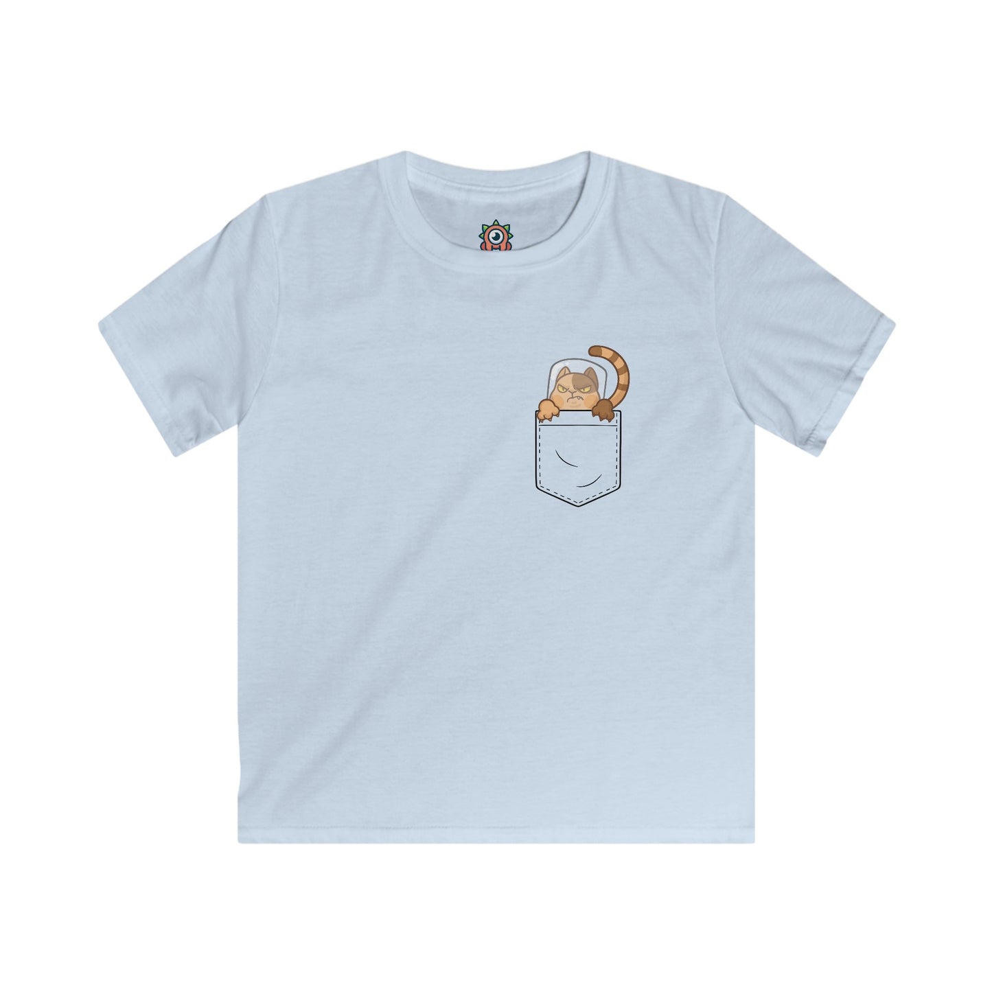Catstrophe in Pocket Kids T-Shirt