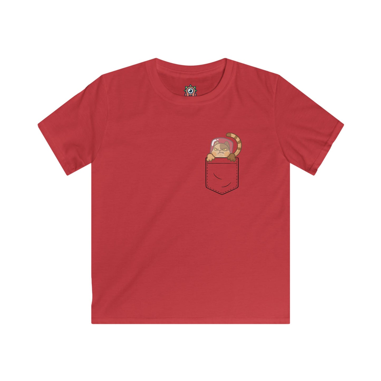 Catstrophe in Pocket Kids T-Shirt