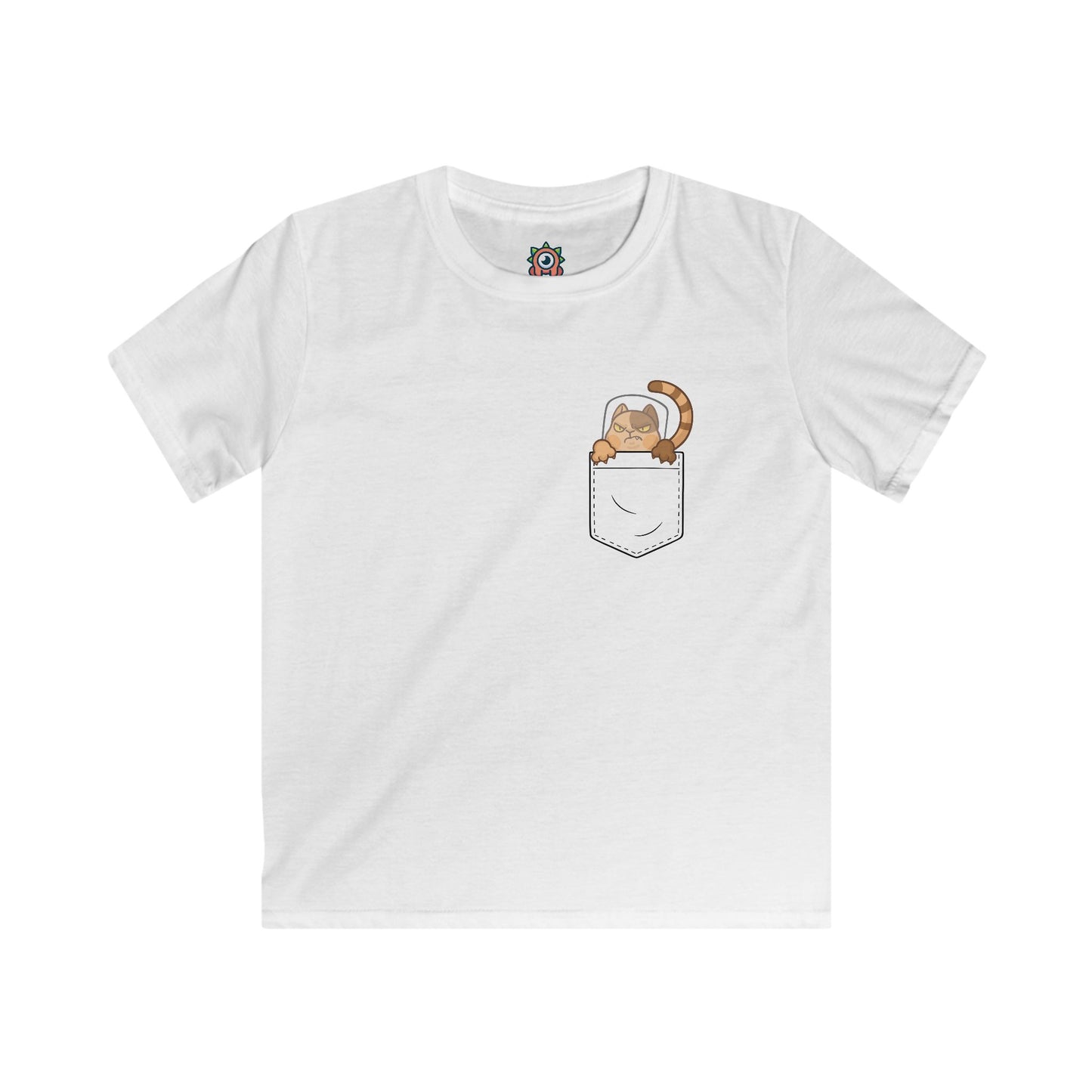 Catstrophe in Pocket Kids T-Shirt