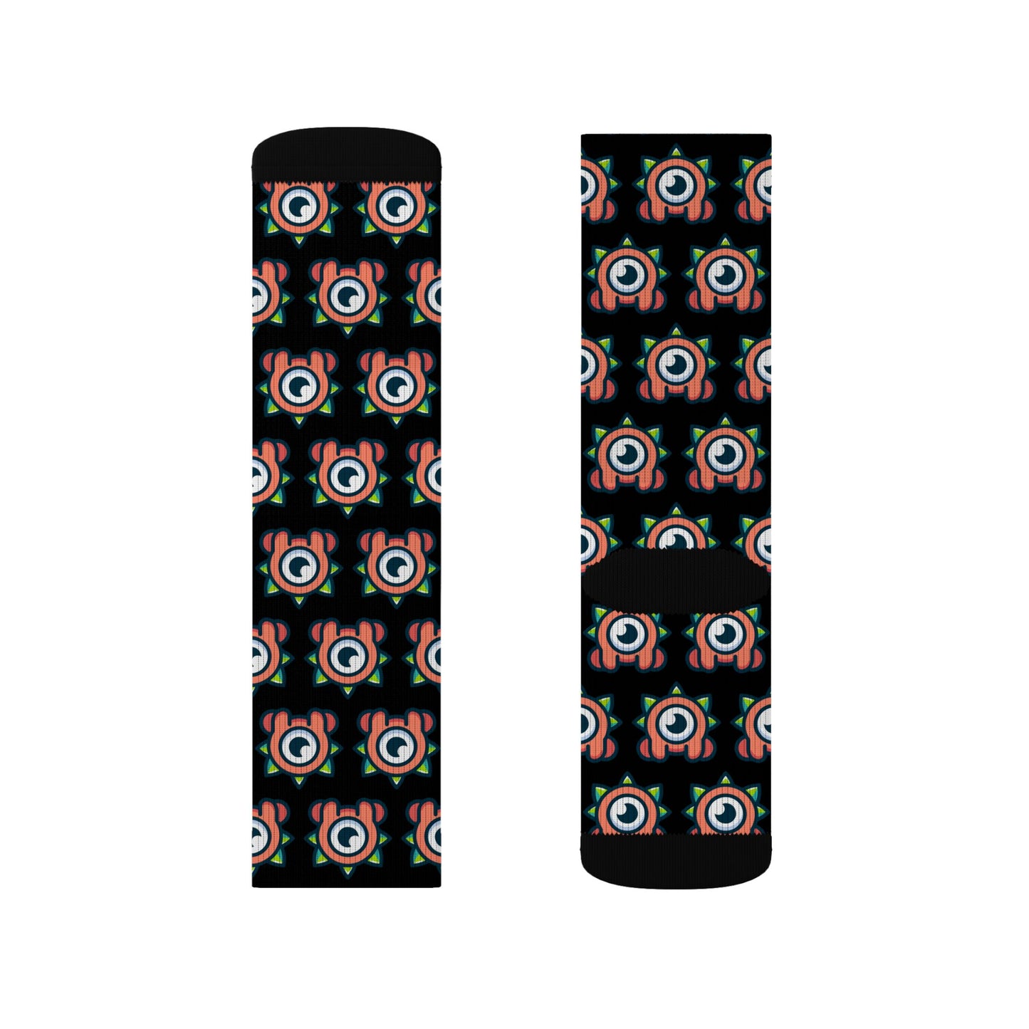 Bro-Mon Icon Pattern Socks