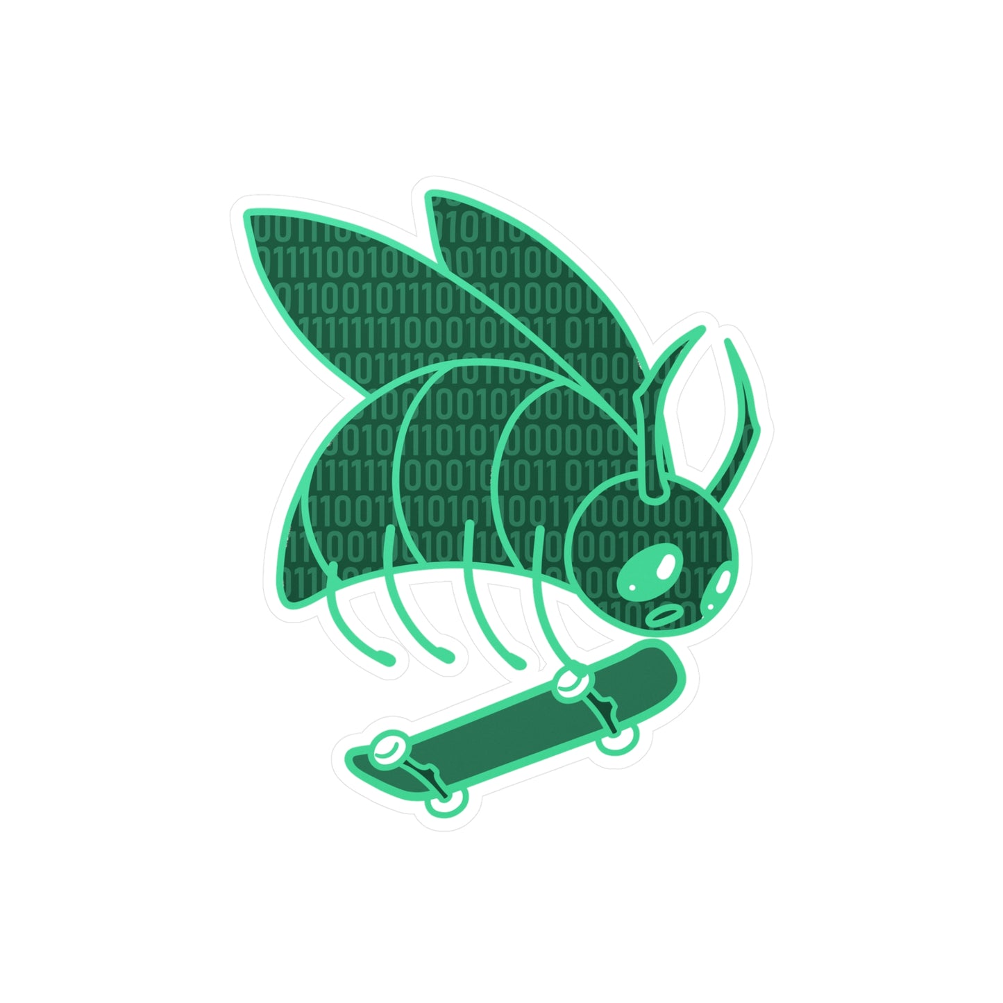 CodeBug Sk8ing Kiss-Cut Vinyl Sticker