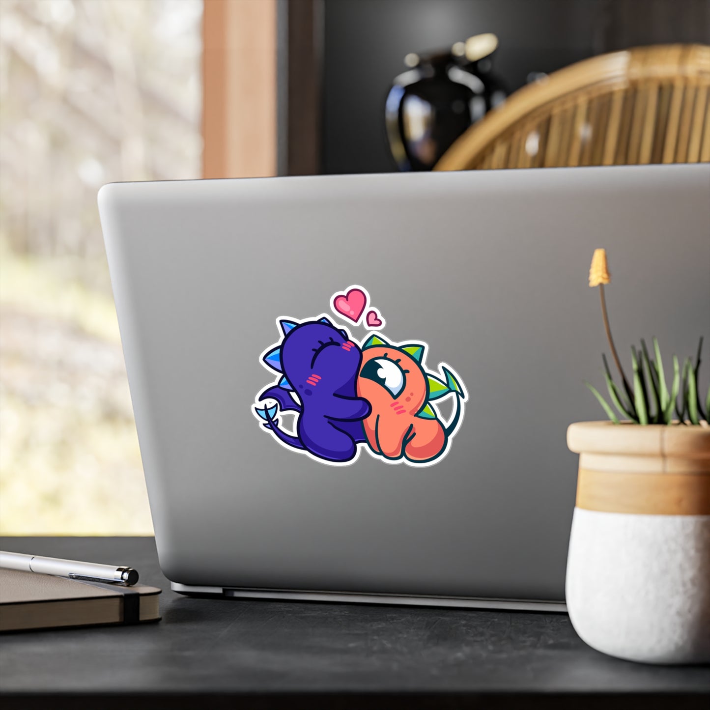 BroMon & BroMin BroHug Kiss-Cut Vinyl Sticker