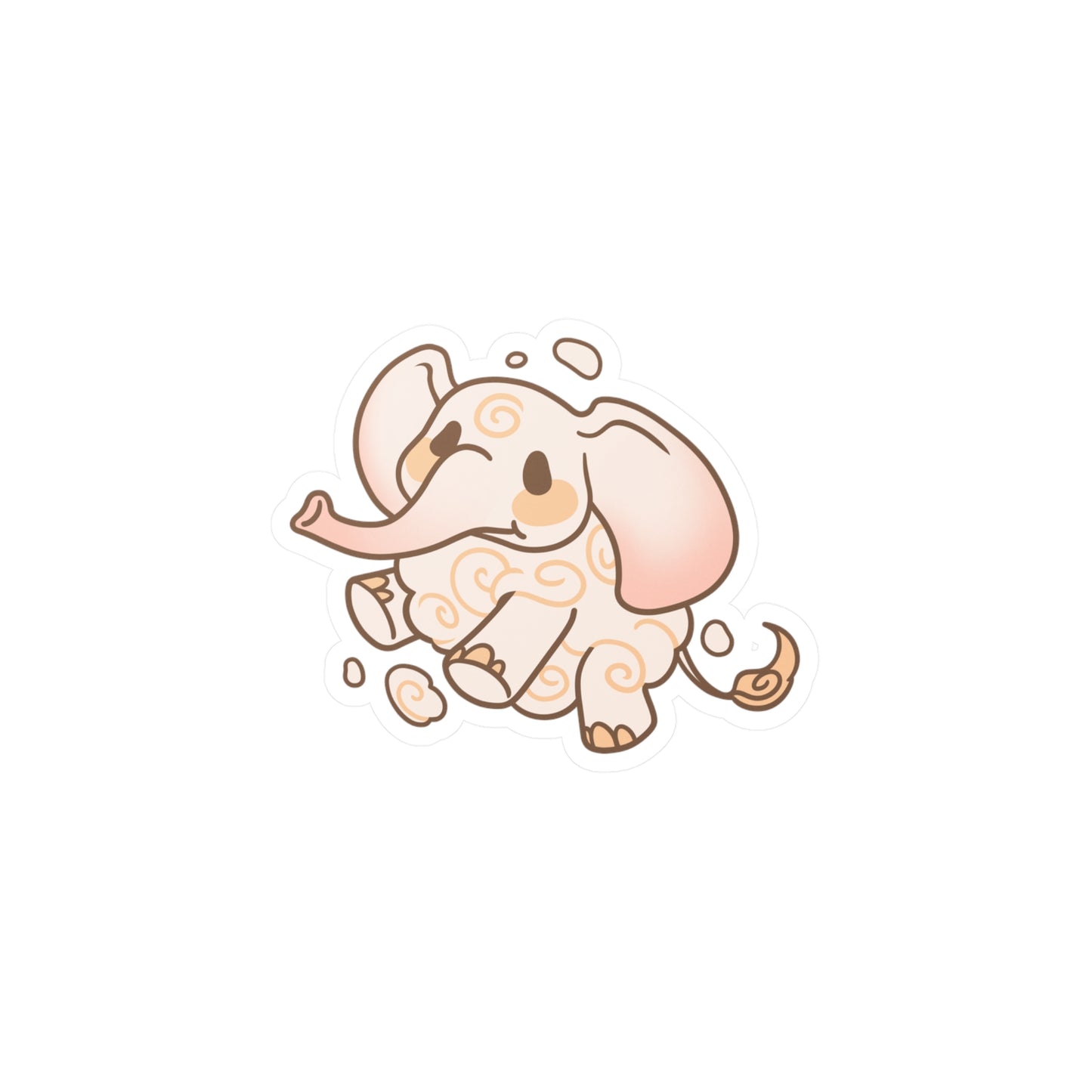 Cloudphant Kiss-Cut Vinyl Sticker