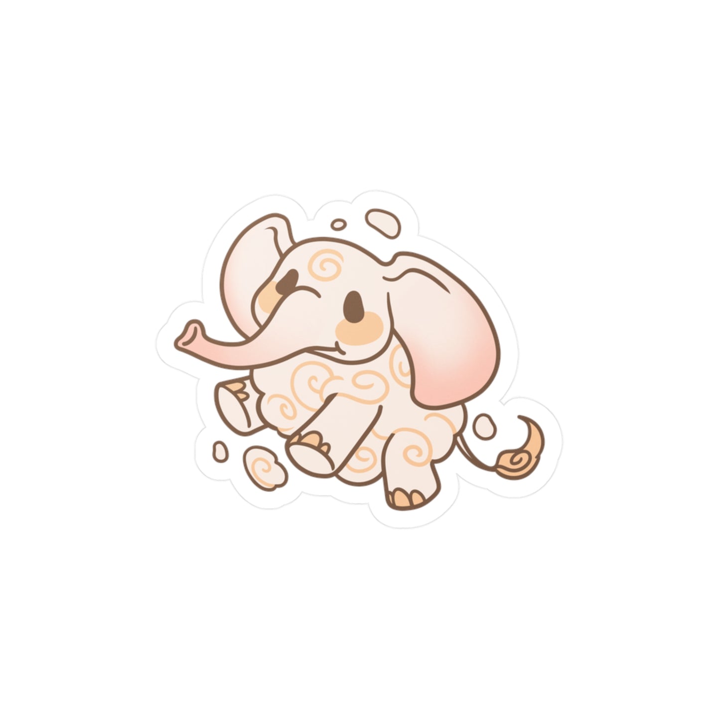 Cloudphant Kiss-Cut Vinyl Sticker