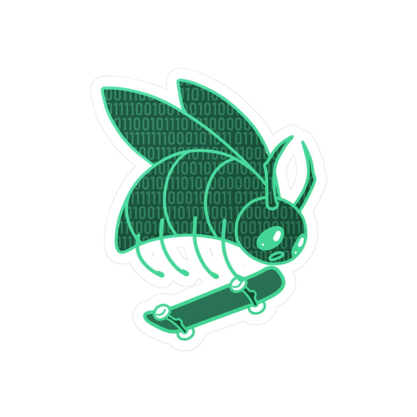 CodeBug Sk8ing Kiss-Cut Vinyl Sticker