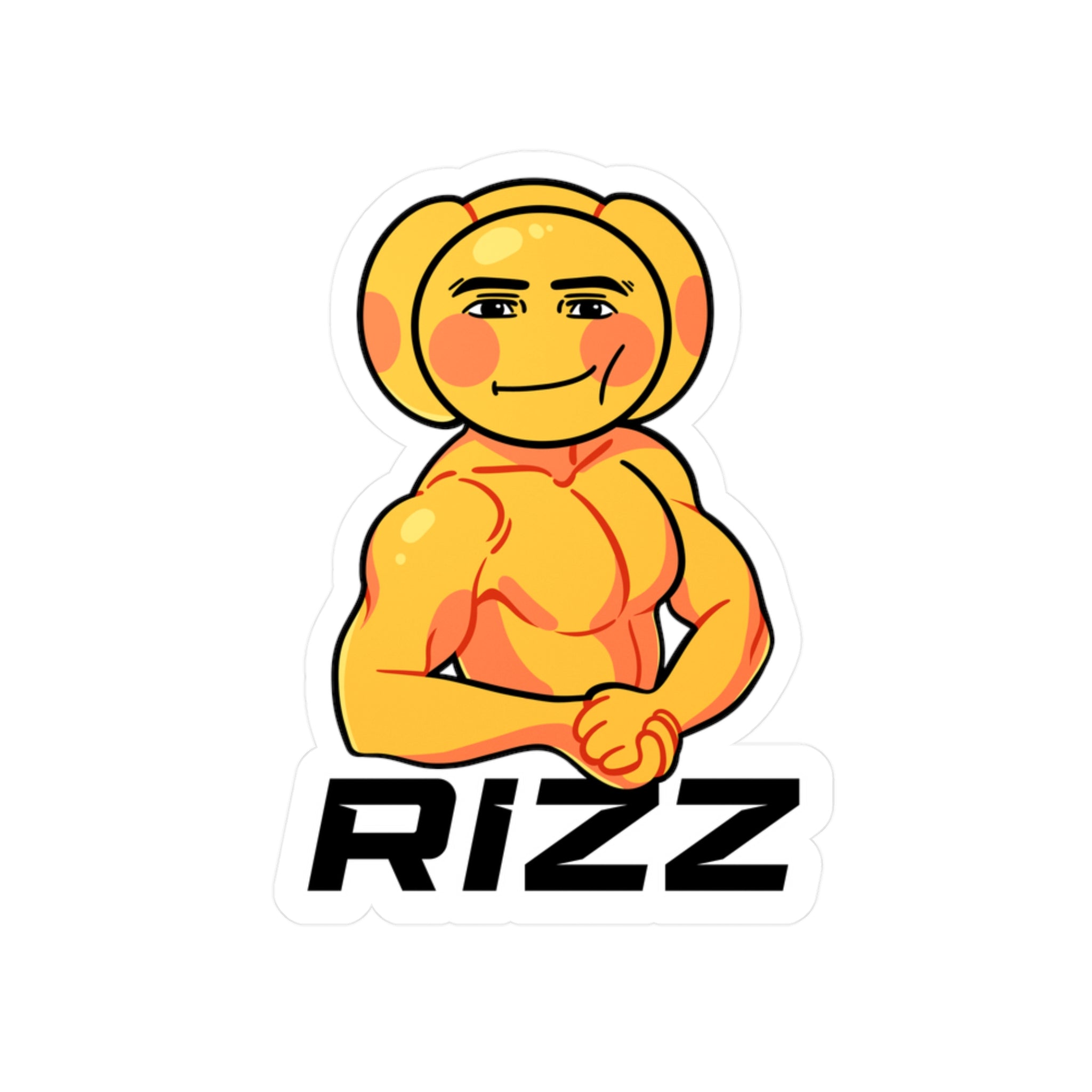 EmojiGolem “RIZZ” Kiss-Cut Vinyl Sticker - Stick It, Flex It, Own It ...