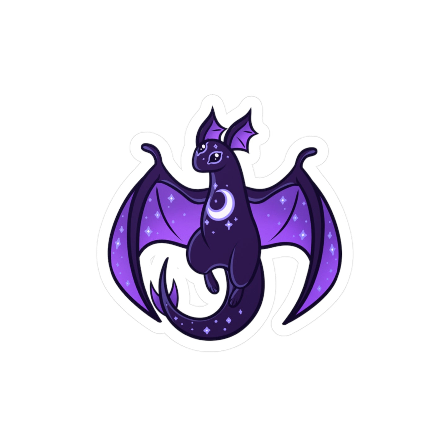 Night Wing Kiss-Cut Vinyl Sticker